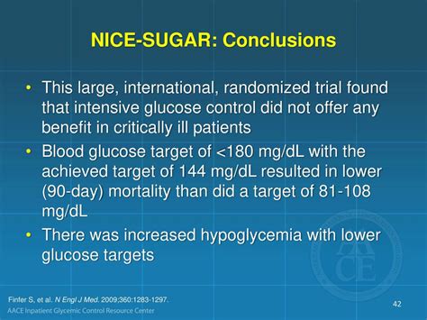 blood sugar conclusion