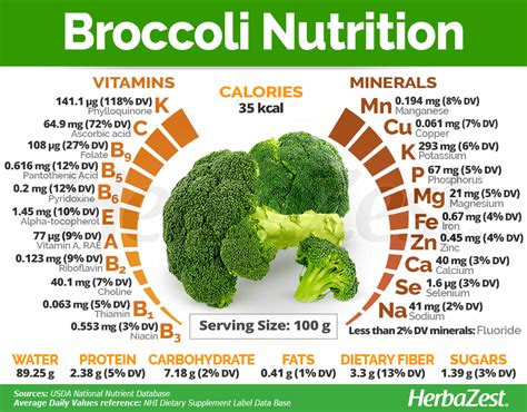 broccoli and other nutrients