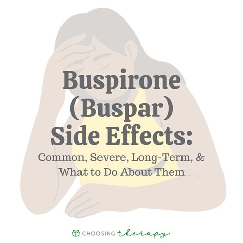 buspirone long-term side effects