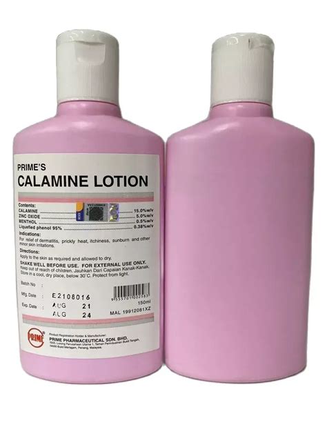 calamine lotion for skin irritations