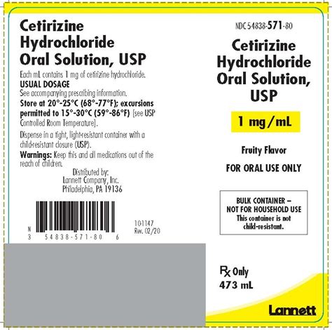 Cetirizine HCl interactions