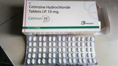 cetirizine hydrochloride 10mg tablets