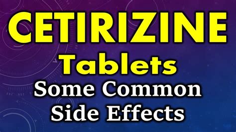 cetirizine hydrochloride side effects