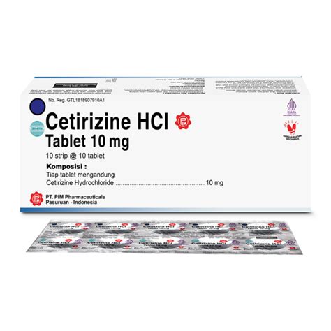 cetirizine hydrochloride working