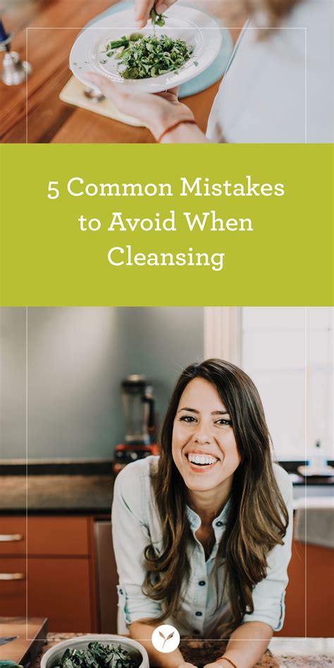 cleanse mistakes
