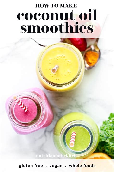 coconut oil smoothies
