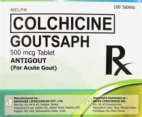 Colchicine medication