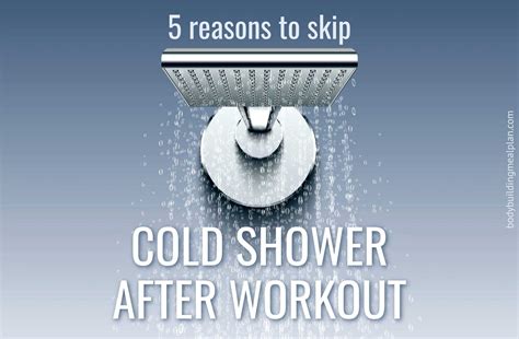 Cold Showers and Exercise