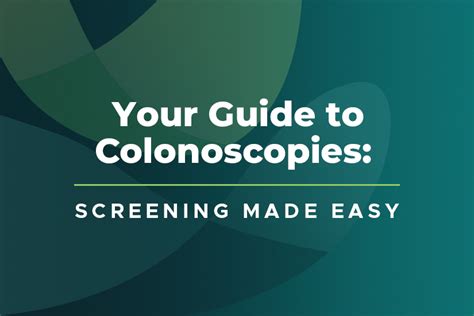 colonoscopy screening guidelines
