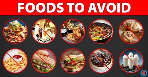 Common Foods to Avoid