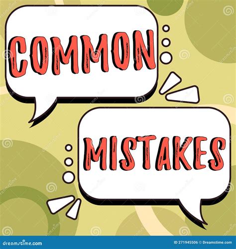 Common mistakes
