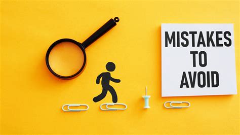 common mistakes to avoid