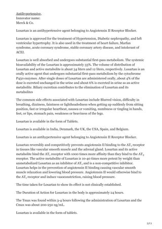 Common Questions About Losartan