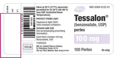 Common Side Effects of Tessalon Perles