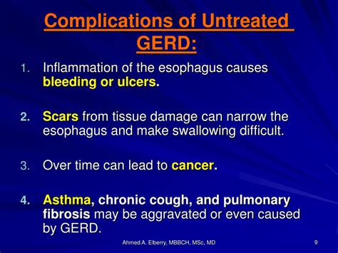 Complications of Untreated GERD