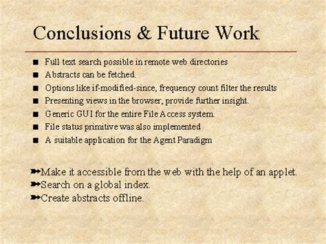 conclusion and future directions
