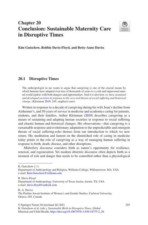 conclusion maternity care