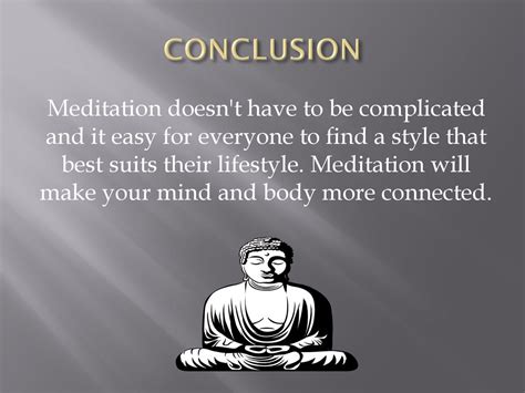 conclusion meditation