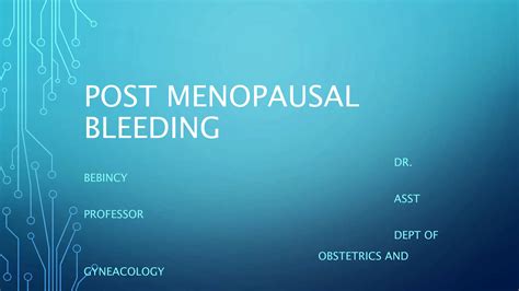 conclusion postmenopause bleeding