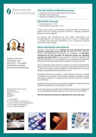Cost and Insurance