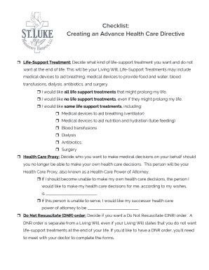 creating health care directive