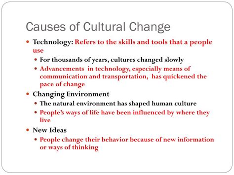 Cultural Causes