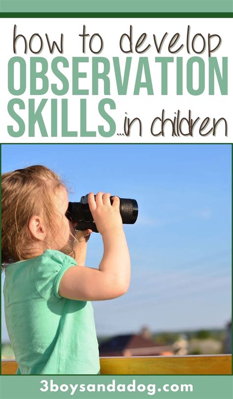 Developing Observation Skills