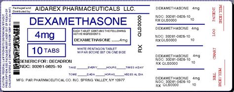 Dexamethasone warnings