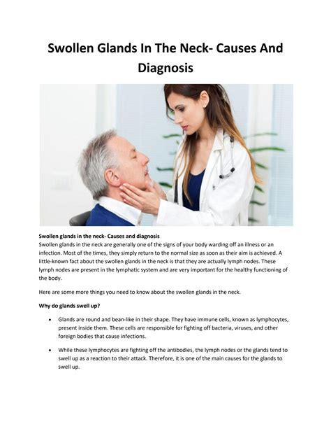 diagnosing enlarged glands