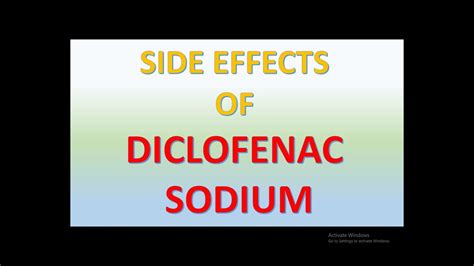 diclofenac sodium side effects