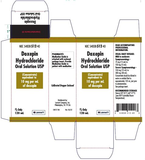 Doxepin and Anti-Inflammatory Effects