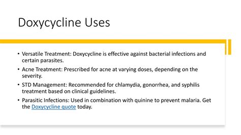 Doxycycline Benefits