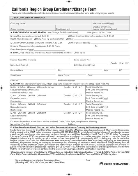 Enrollment Process for Kaiser Permanente Health Plans