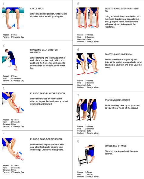 Exercises and Stretches for Sprained Ankle