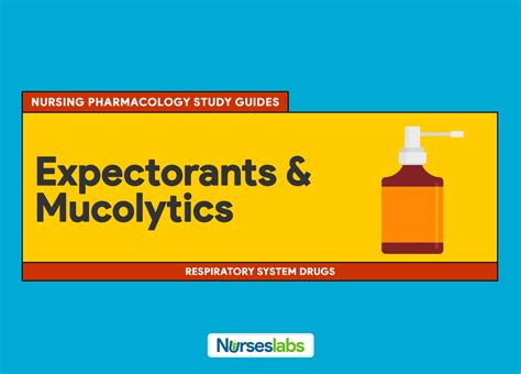 Using expectorants