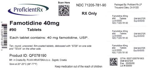 Famotidine administration
