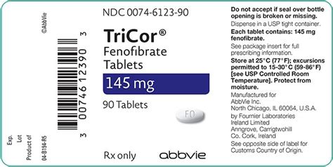 Fenofibrate Storage and Disposal