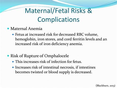 fetal risks