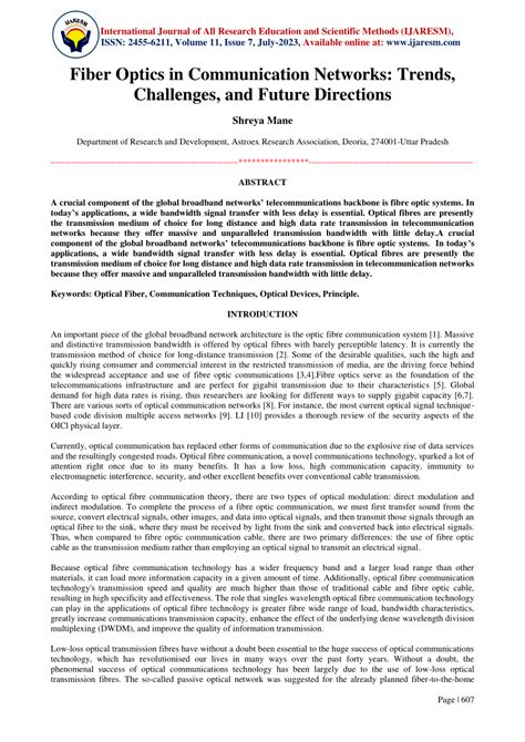 Fiber Future Directions