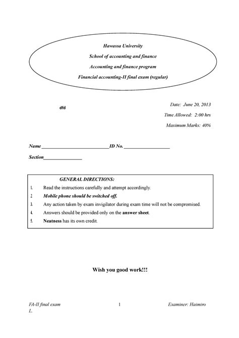 final notes