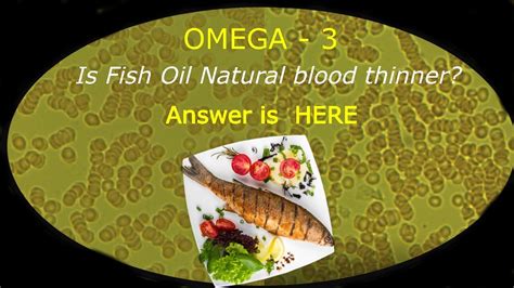 Fish Oil and Blood Thinning