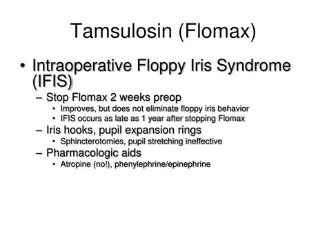 Flomax and Sexual Function