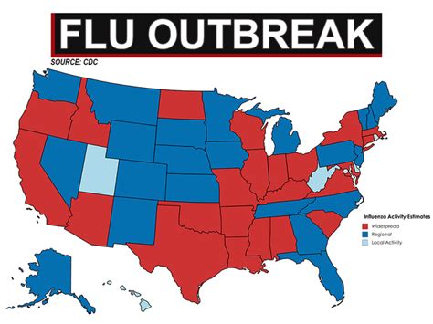 Flu virus map