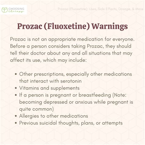 fluoxetine side effect management