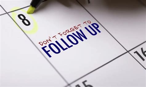 follow-up appointments