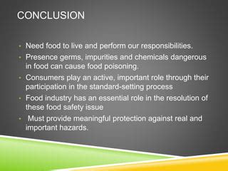 food poisoning conclusion