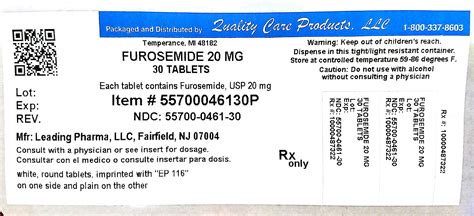 Furosemide ingredients