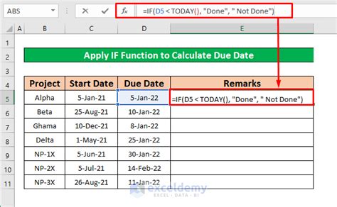 future due date calculation