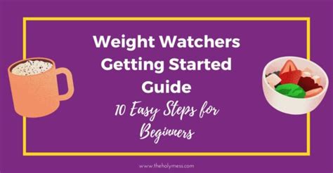 Getting Started with Weight Watchers