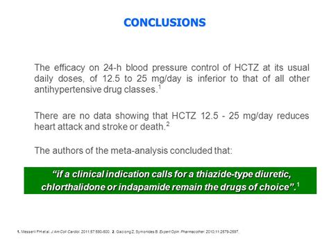 Hctz conclusion